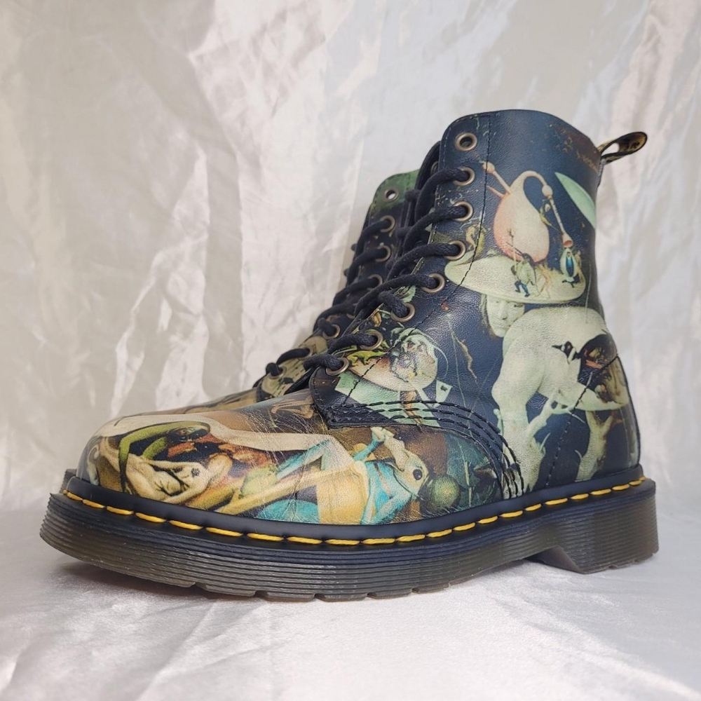 Dr. Martens 1460 Pascal Hieronymus Bosch "Hell" art print leather boots